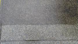 Powerwashing concrete - before